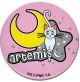 Button: Sailor Moon - Artemis and Moon 1.25''