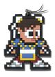 Phone Charm: Street Fighter IV - Chun-Li 8-Bit