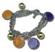 Bracelet: Gundam 00 - Haro Yellow and Purple Charms