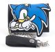 Wallet: Sonic the Hedgehog - Sonic on Black w/ Chain