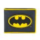 Wallet: Batman - Yellow Bat Logo Applique Nylon Bi Fold