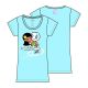 T-Shirt: Tokidoki x Marvel - Silver Surfer Hula Girl (S) - Baby Blue