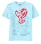 T-Shirts: Kingdom Hearts - Heartless Ablaze Logo (L) Light Blue