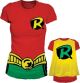 T-Shirt: DC Comics - Robin Costume w/ Cape (Women XL)