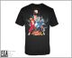 T-Shirt: Street Fighter - SFII Ken Ryu Chun-Li Animated (XL)