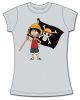 T-Shirt: One Piece - Luffy and Flag (Junior XXL)