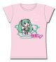 T-Shirt: Vocaloid - Chibi Hatsune Miku - Pink (M)