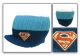 Beanie: Superman - Blue Theme Tri-Color Stripe Visor