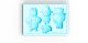 Ice Cube Tray: One Piece - Usopp & Franky & Brook New World Silicone <font class=''item-notice''>[<b>Street Date</b>: 6/30/2013]</font>