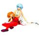 Evangelion: Rei and Asuka Ani Statue Plug Suit Figure <font class=''item-notice''>[<b>Street Date</b>: 5/26/2010]</font>