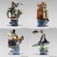 Kingdom Hearts II: Formation Arts Box Set Trading Figures (Set of 4) (Final Form Sora / Roxas / Riku / King Mickey KHII Version)