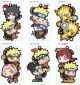 Key Chain: Naruto Shippuden - Two Man Cell Rubber Mascot (Display of 6)