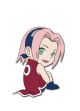 Key Chain: Naruto - Chibi Sakura (Crouching)