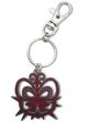 Key Chain: Puella Magi Madoka Magica - Rose Garden Witch's Kiss Symbol Metal