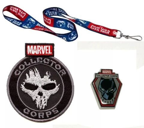 Collector's Corp: Captain America Civil War Accessories (Patch + Pin + Lanyard)