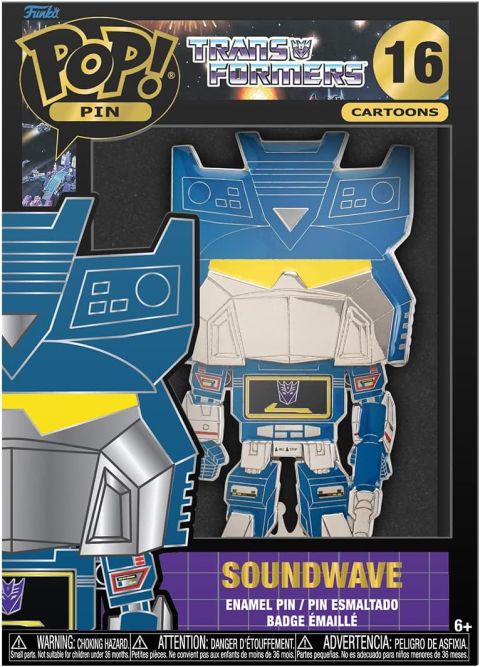 Pins: Transformers - Soundwave Large Enamel Pop Pin