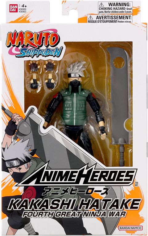 Naruto Shippuden: Kakashi (Fourth Great Ninja War) Anime Heroes Action Figure
