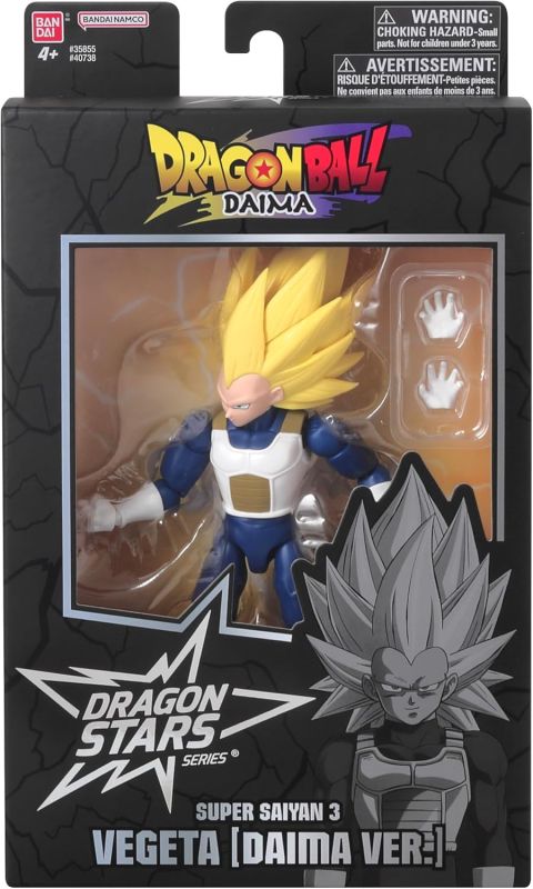 Dragon Ball Super: Super Saiyan 3 Vegeta Daima Ver. Dragon Stars Action Figure