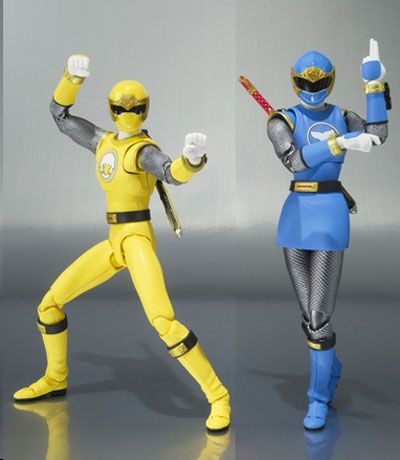 Power Rangers: Blue & Yellow Wind Ranger (S.H. Figuarts) Action Figure (Ninja Storm)