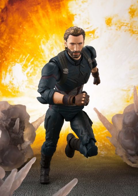 Avengers Infinity War: Captain America & Tamashii Effect Explosion S.H. Figuarts Action Figure