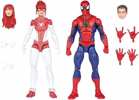 SpiderMan: Spiderman and Spinneret Marvel Legends Action Figures (Set of 2)