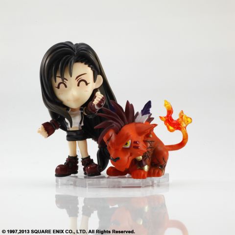 Final Fantasy: Tifa Lockhart w/ Red XIII Trading Arts Kai Action Figure (FFVII Game Edition)