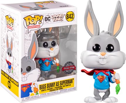 Looney Tunes: Bugs 80th Anniversary - Bugs as Superman Pop Figure (Special Edition)