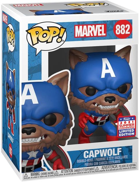 Captain America: Year of the Shield - Capwolf Pop Figure (2021 Summer Convention Exclusive)