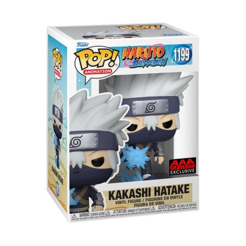 Naruto Shippuden: Kakashi (Young) w/ Chidori GITD Pop Figure (AAA Anime Exclusive)