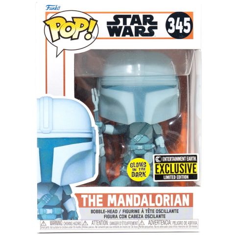 Star Wars: Mandalorian - Mando (Din Djarrin) (Hologram) GITD Pop Figure (EE Exclusive)