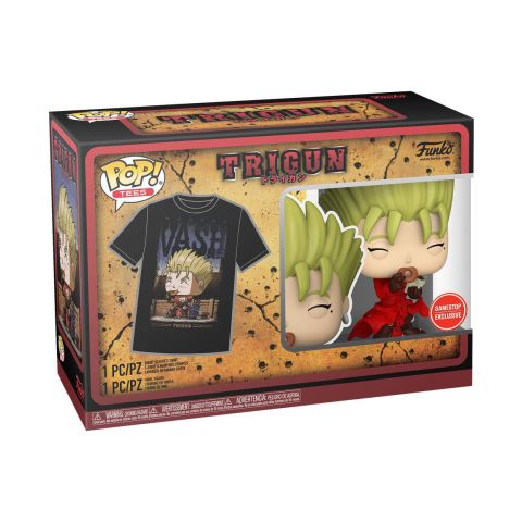 Collector's Box: Trigun - Vash the Stampede w/ Donuts Pop Figure and Tee (XL) (Gamestop Exclusive)