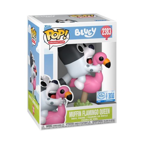 Bluey: Muffin Flamingo Queen Pop Figure (EE Exclusive)