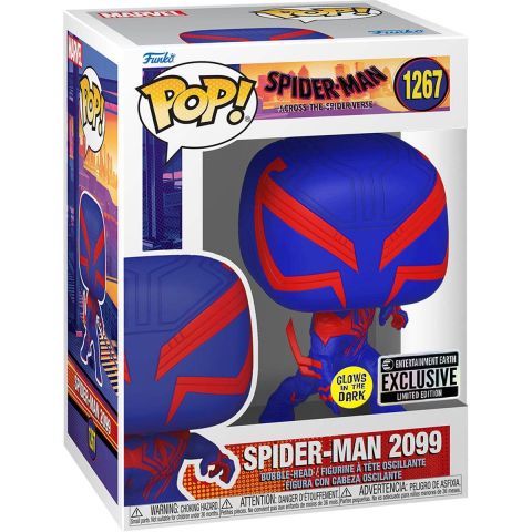 Spiderman Across the SpiderVerse: Spiderman 2099 (GITD) Pop Figure (EE Exclusive)