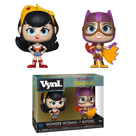 DC Comics Bombshells: Wonder Woman & Batgirl Vynl Figure (2-Pack)