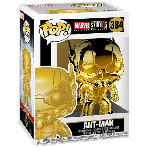 Marvel Studios 10th: Ant-Man (Gold Chrome) Pop Vinyl Figure