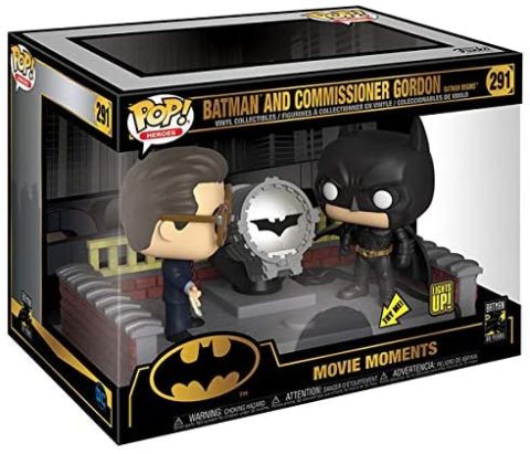 Batman: 80th Anniversary - James Gordon & Batman Light Up Bat Signal Movie Moment Pop Vinyl Figure (Batman Begins)