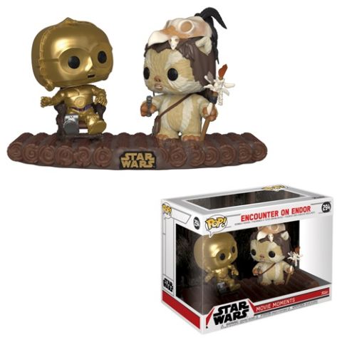 Star Wars: C3-PO & Ewok Movie Moment Pop Vinyl Figure