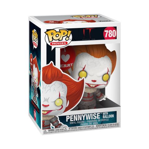 Stephen King's It Chapter 2: Pennywise w/ I Heart Derry Balloon Pop Figure