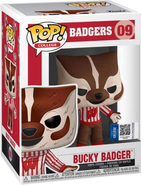 Pop College: University of Wisconsin - Bucky Badger Pop Figure