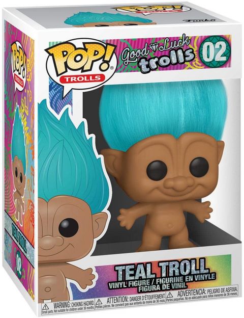 Good Luck Trolls: Teal Troll Pop Figure