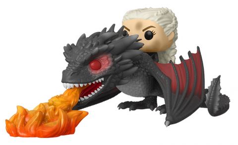 Game of Thrones: Daenerys & Drogon Dracarys (Dragonfire) Pop! Rides Vinyl Figure