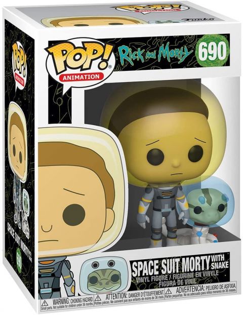 Rick and Morty: Morty (Space Suit) w/ Snake Pop Figure