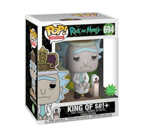 Rick and Morty: Rick ''King of Shit'' Deluxe Pop Figure w/ Sound
