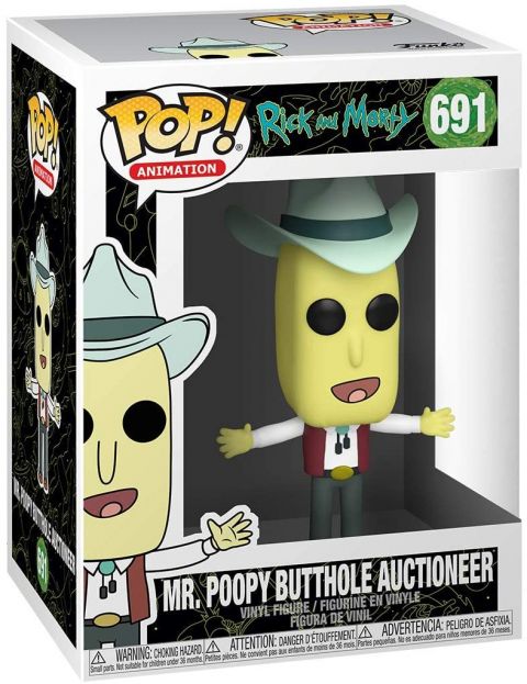 Rick and Morty: Mr. Poopy Butthole Auctioneer Pop Figure