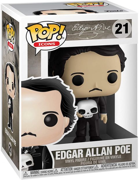 Pop Icons: Edgar Allen Poe w/ Skull Pop Figure