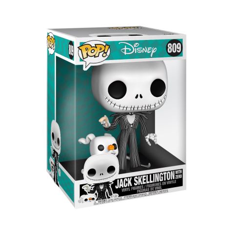 Nightmare Before Christmas: Jack w/ Zero 10'' Jumbo Pop Figure