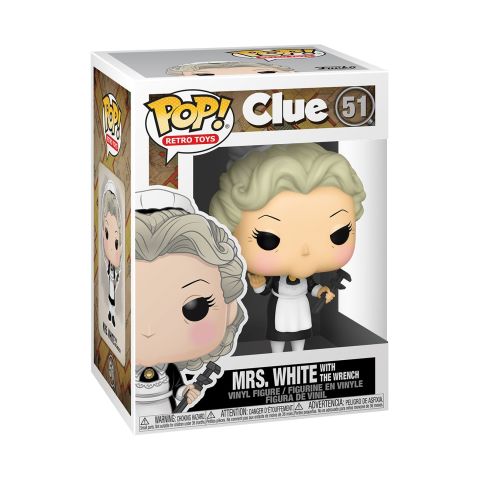 Retro Toys: Clue - Mrs. White w/ Wrench Pop Figure