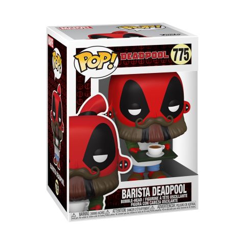 Deadpool: 30th Anniversary - Coffee Barista Deadpool Pop Figure