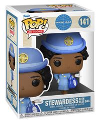 Ad Icons: Pan Am - Stewardess w/ (BU) Bag Pop Figure