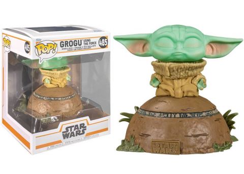 Star Wars: Mandalorian - Grogu (The Child) Using the Force Deluxe Movie Moment Pop Figure (Lights and Sound)